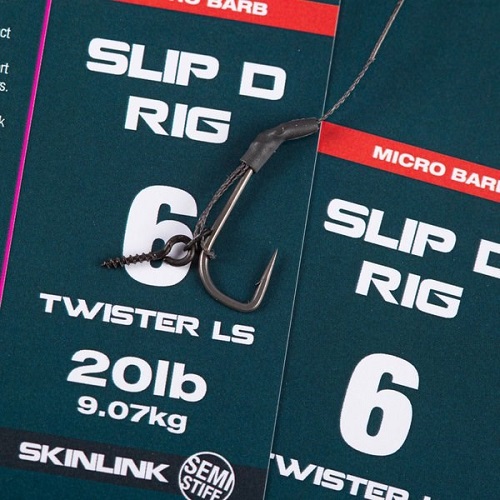 NASH SLIP D RIG TWISTER LS 20LB 9.7KG SKLINLINK MICRO BARB SIZE 6 T6346