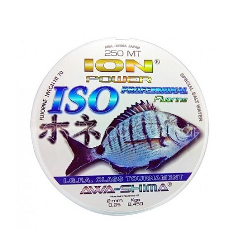 AWA SHIMA ION POWER PROFESSIONAL FLOURINE NYLON NF70 0.60MM 40.30KG 250M 030 02 060