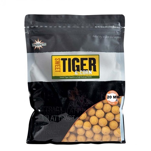 DYNAMITE BAITS BOILIES SWEET TIGER & CORN 20MM 1KG DY1006