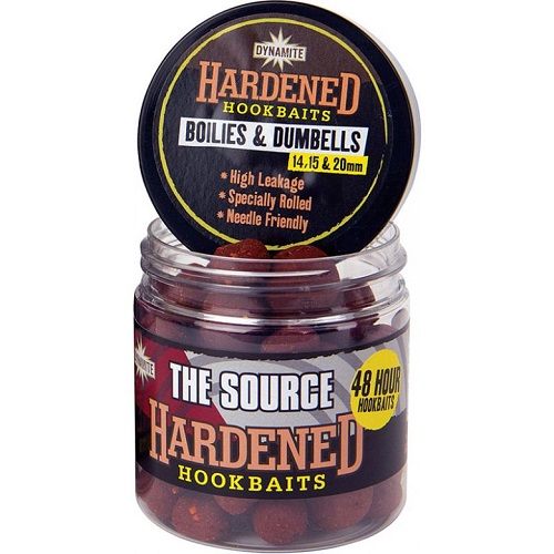 DYNAMITE BAITS HARDENED HOOKBAITS THE SOURCE BOILIES & DUMBELLS 14 15 20MM DY341