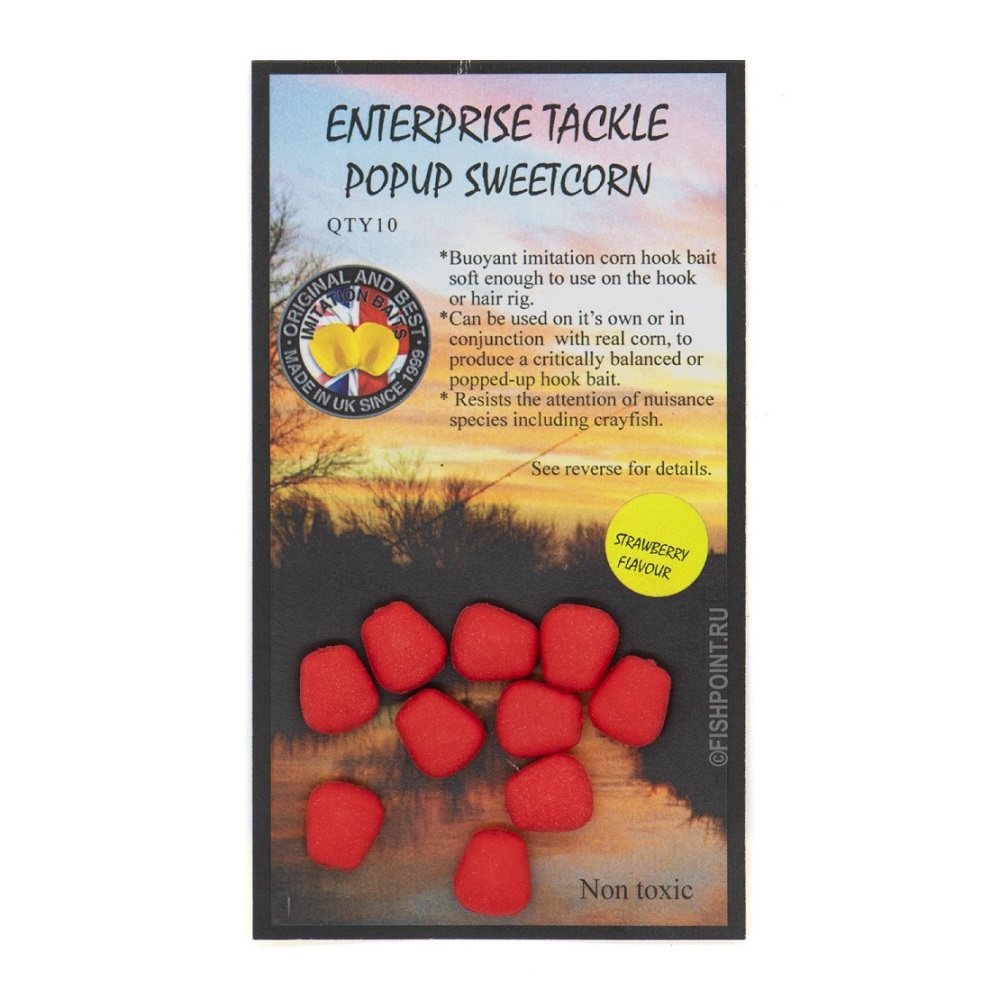 [ET13R] ENTERPRISE TACKLE  POPUP IMITATION SWEETCORN RED STRAWBERRY ET13R