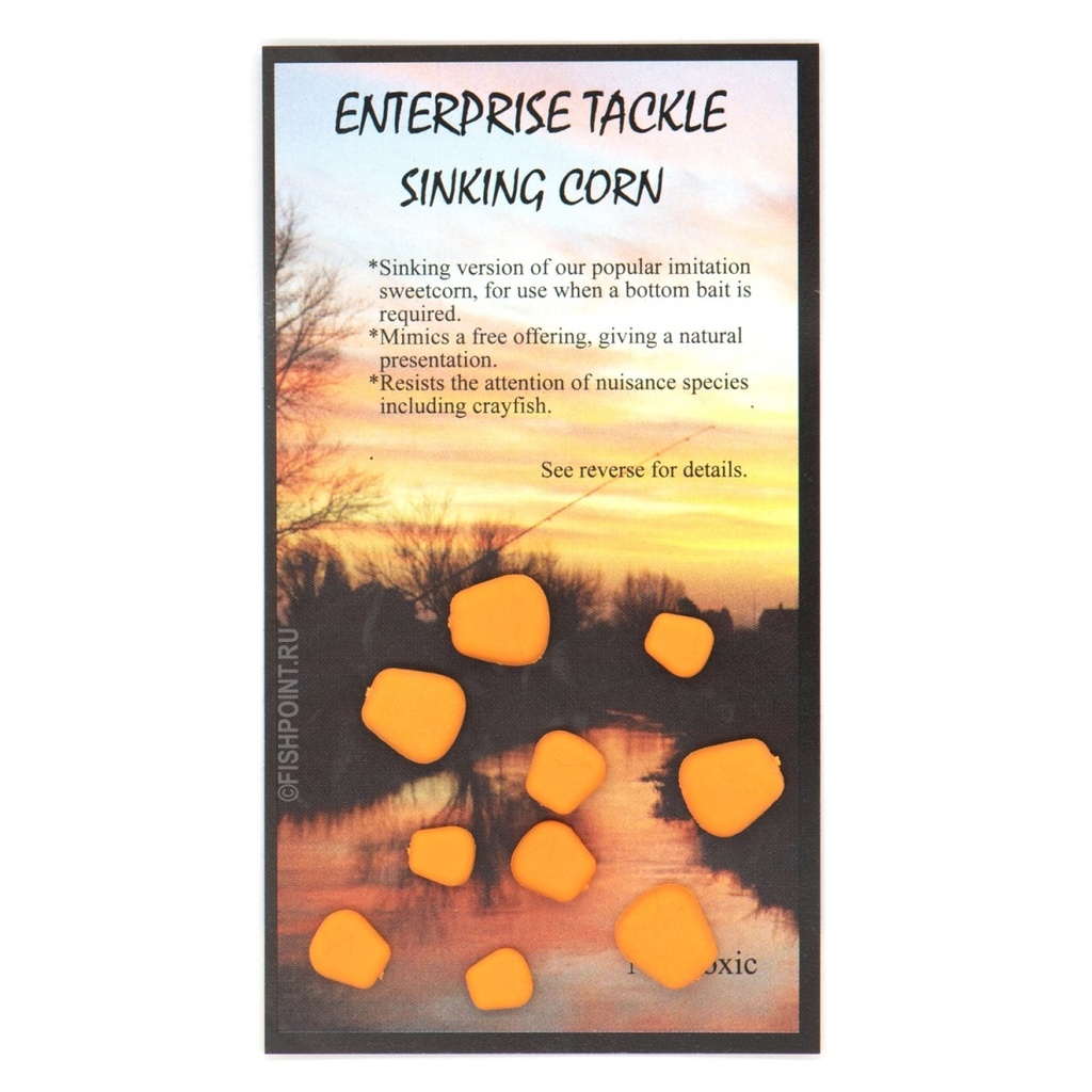ENTERPRISE TACKLE SINKING SWEETCORN MIXED SIZES ORANGE ET13SOUF