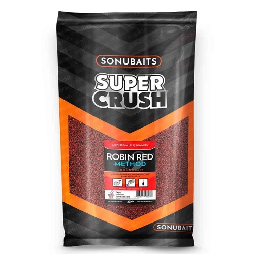 SONUBAITS SUPER CRUSH ROBIN RED METHOD GROUNBAITS 2KG S1770033