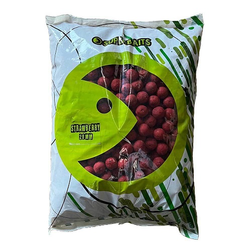 SUPERBAITS BOILIES STRAWBERRY 20MM 5KG