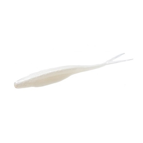 [023-045] ZOOM SALTY SUPER FLUKE 5.25 ZOOM WHITE PEARL (10 UNID) 023 045