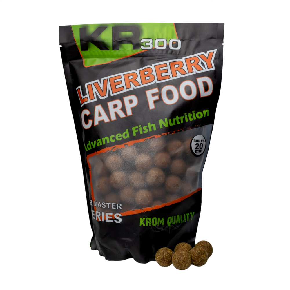 [KQB200102] Krom Quality KR300 Boilies Liverberry 20mm 800g