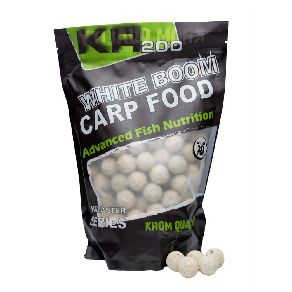 Krom Quality KR200 Boilies White Boom 20mm 800g