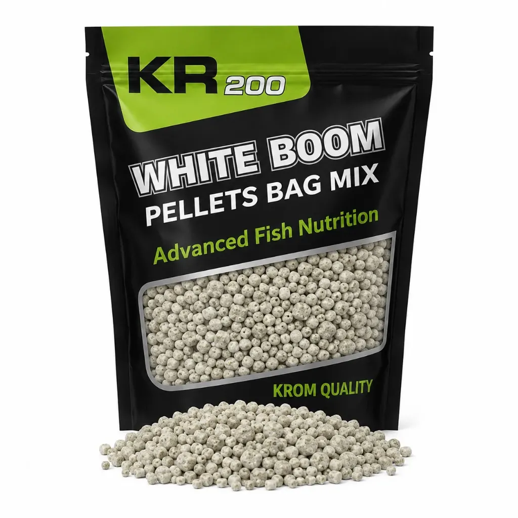 [KQPBM0203] Krom Quality KR200 Pellets Bag Mix White Boom 3/4'5/6mm 800g
