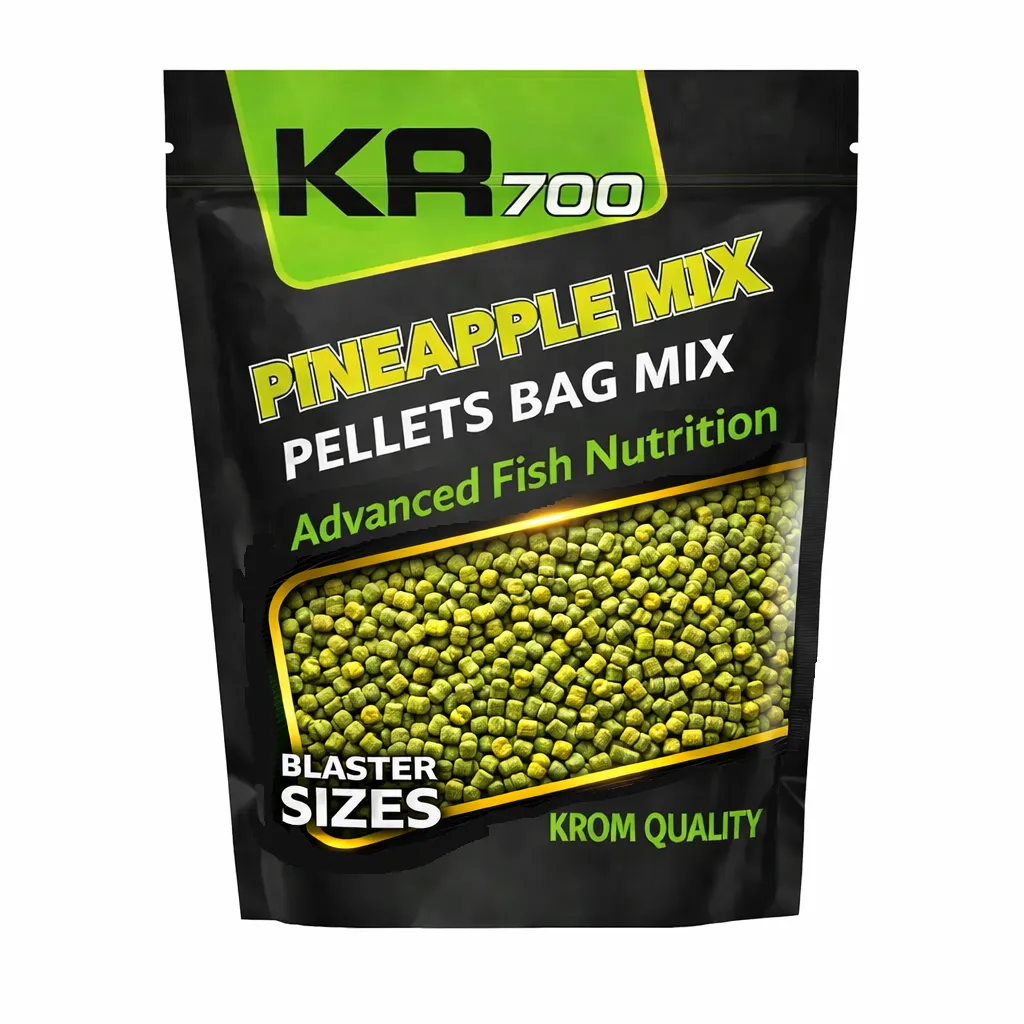 [KQPBM0204] Krom Quality KR400 Pellets Bag Mix Pineapple Max 3/4'5/6mm 800g