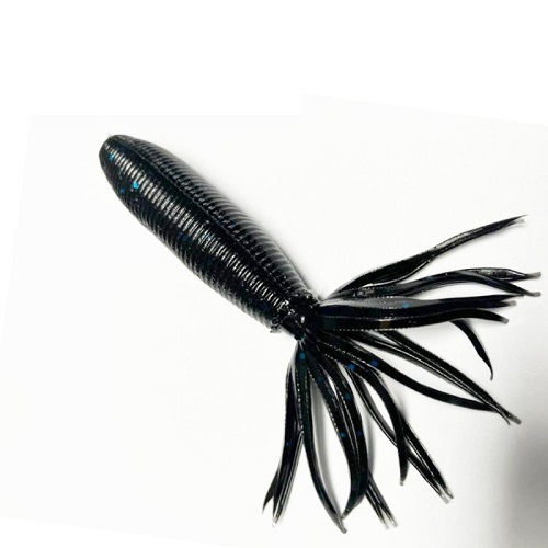 [92F-10-021] GARY YAMAMOTO 4FT FAT IKA BLK WILG BLUE FLK (10 UNIDADES) 92F 10 021