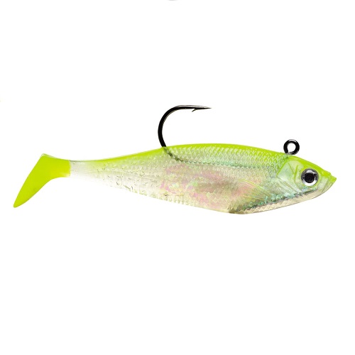 STORM SWIN SHAD 6 INCH SHINER CHARTREUSE SILVER 7 8 OZ 15CM 62G (3 UNID) WSS06SHCS