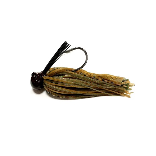 ALLIGATOR FISHING BASS JIGS GREEN PUMPKING & PEANUT 1.2 OZ