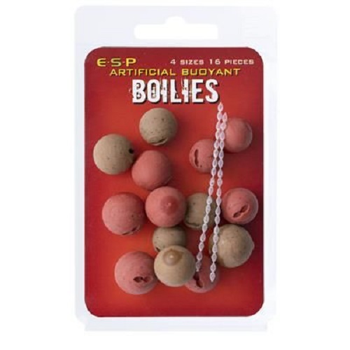 [ETBBBRF01] ESP BOILIES ARTIFICIAL BUOYANT BROWN AND RED FISHMEAL 4 SIZE 16 UNID ETBBBRF01