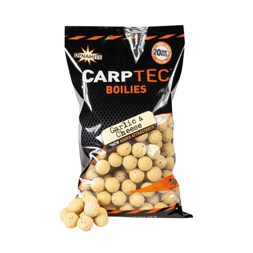 DYNAMITE BAITS BOILIES CARPTEC GARLIC & CHEESE 20MM 2KG (CONTIENE POP UPS) DY1187
