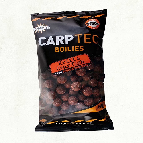 DYNAMITE BAITS BOILIES CARPTEC KRILL &amp; CRAYFISH 1 8 KG 20 MM DY1773