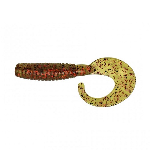 [65446] RON THOMPSON GRUP CURL TAIL OLIVE RED BULK 7CM 3G 65446