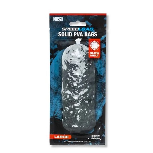 [T8654] NASH SPEED LOAD SOLID PVA BAGS SMALL 55M X 125MM 20 UND T8654