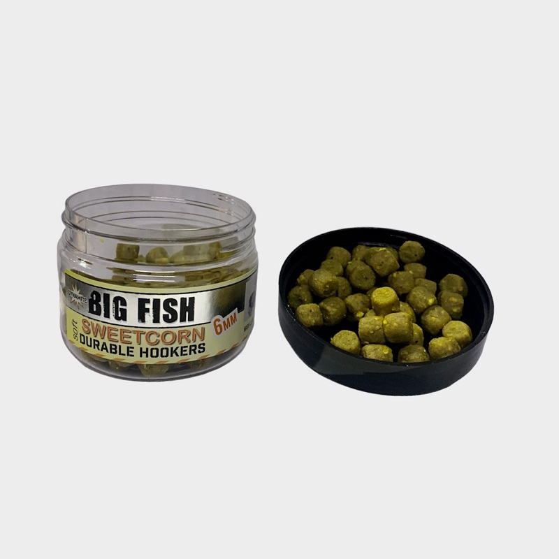 DYNAMITE BAITS BIG FISH SWEETCORN SOFT DURABLE HOOKERS 6MM