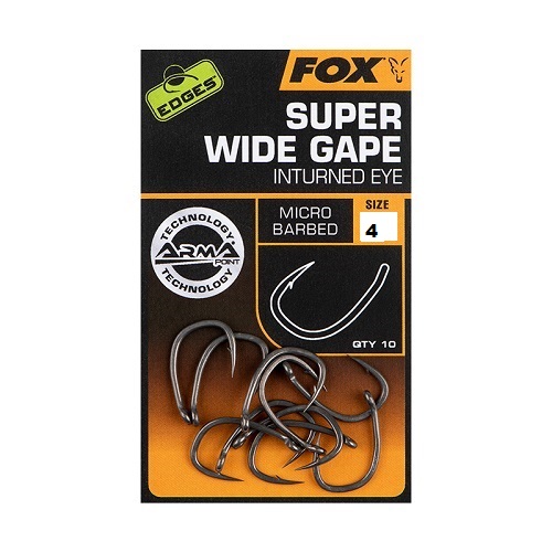 FOX EDGES SUPER WIDE GAPE  SIZE 4 CHK242