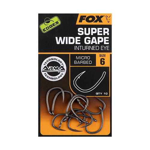 [CHK244] FOX EDGES SUPER WIDE GAPE  SIZE 6 CHK244
