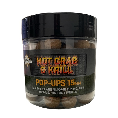 [DY1647] DYNAMITE BAITS POP UPS HOT CRAB & KRILL 15MM DY1647
