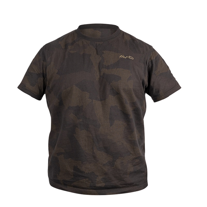 [A0620155] AVID CARP DISTORTION CAMO LITE T SHIRT S A0620155
