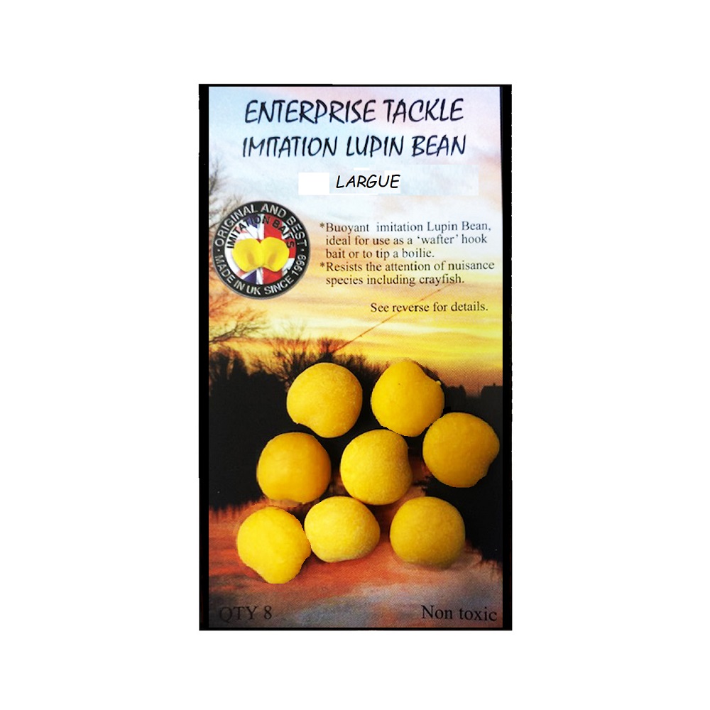 [ET73LY] ENTERPRISE TACKLE IMITATION LUPIN BEAN LARGE YELLOW (6 UNIDADES) ET73LY