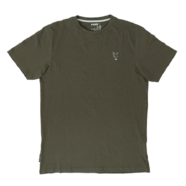 Fox Collection Green & Silver T Shirt Size S CCL067