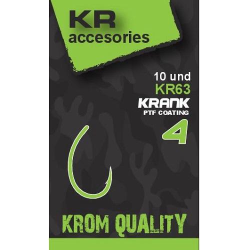 [KQACRK1304] Krom Quality Hooks Anzuelos Crank Size 4 10 Unid