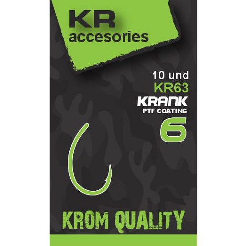 [KQACRK1306] Krom Quality Hooks Anzuelos Crank Size 6 10 Unid