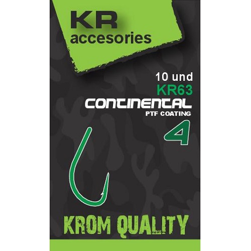 [KQACONT1304] KROM QUALITY HOOKS CONTINENTAL SIZE 4 10 UND KQACONT1304