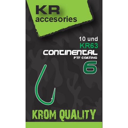 [KQACONT1306] KROM QUALITY HOOKS CONTINENTAL SIZE 6 10 UND KQACONT1306