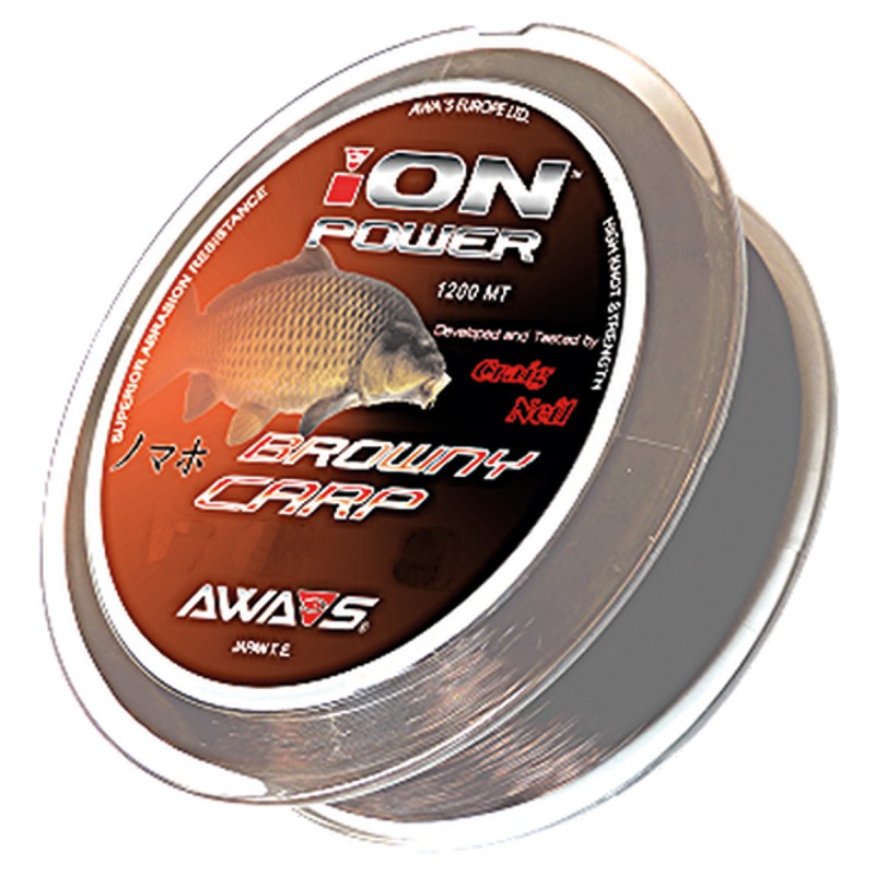 [A30-22-032] AWA SHIMA ION POWER BROWNY CARP 0,33MM 15,90KG 1200M