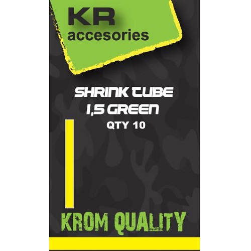 KROM QUALITY SHRINK TUBE 1.5MM GREEN 10 UNID KR99094