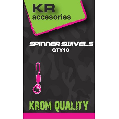 [KQTKSS1410] Krom Quality Spinner Swivels Enganches Rapidos 10 Und