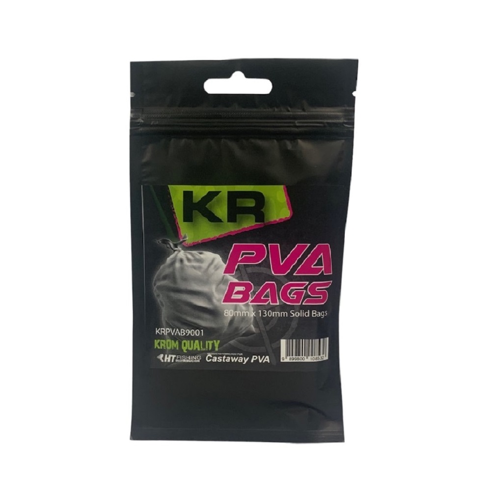 [KQPB1880X113] KROM QUALITY PVA BAGS 80X130MM SOLID BAGS KQPB1880X113