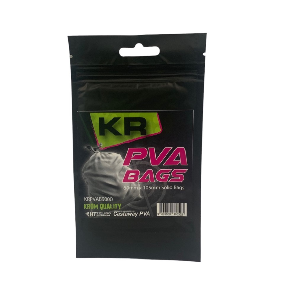 KROM QUALITY PVA BAGS 60X105MM SOLID BAGS KQPB1860X105