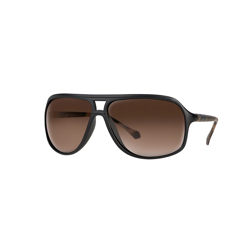 [CSN052] Fox Gafas Aviator Black & Camo Brown Lense
