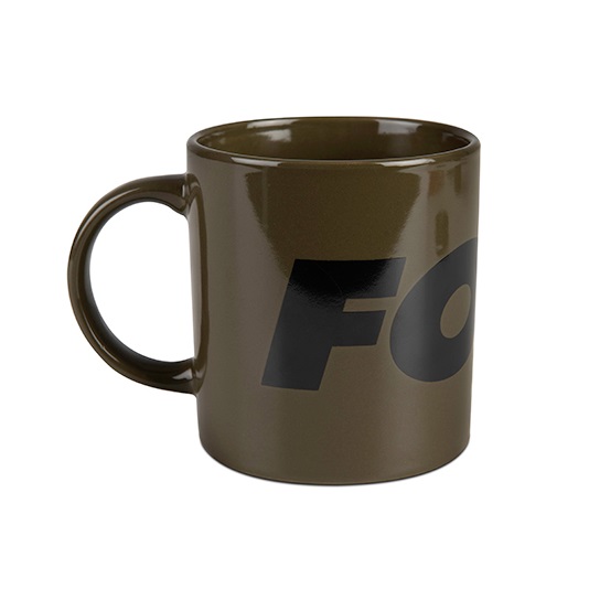 [CCW023] Fox Taza Collection Mug Green & Black Logo Ceramic 350ml