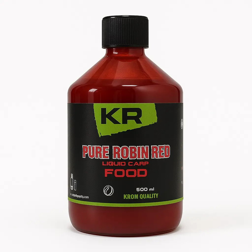 KROM QUALITY PURE ROBIN RED LIQUID CARP FOOD 600ML KQPL0802
