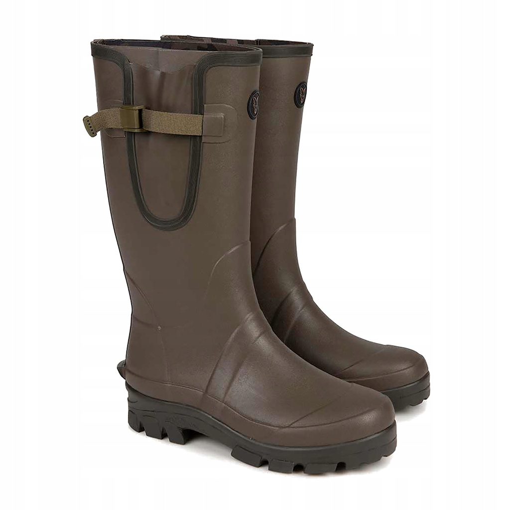 [CFW164] FOX NEOPRENE LINED CAMO/KHAKI RUBBER BOOT SICE 9  Nº43 CFW164