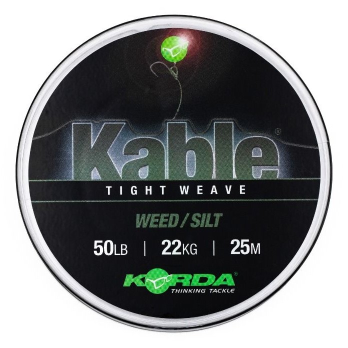 Korda Kable Tight Weave 7m Weed KAB001