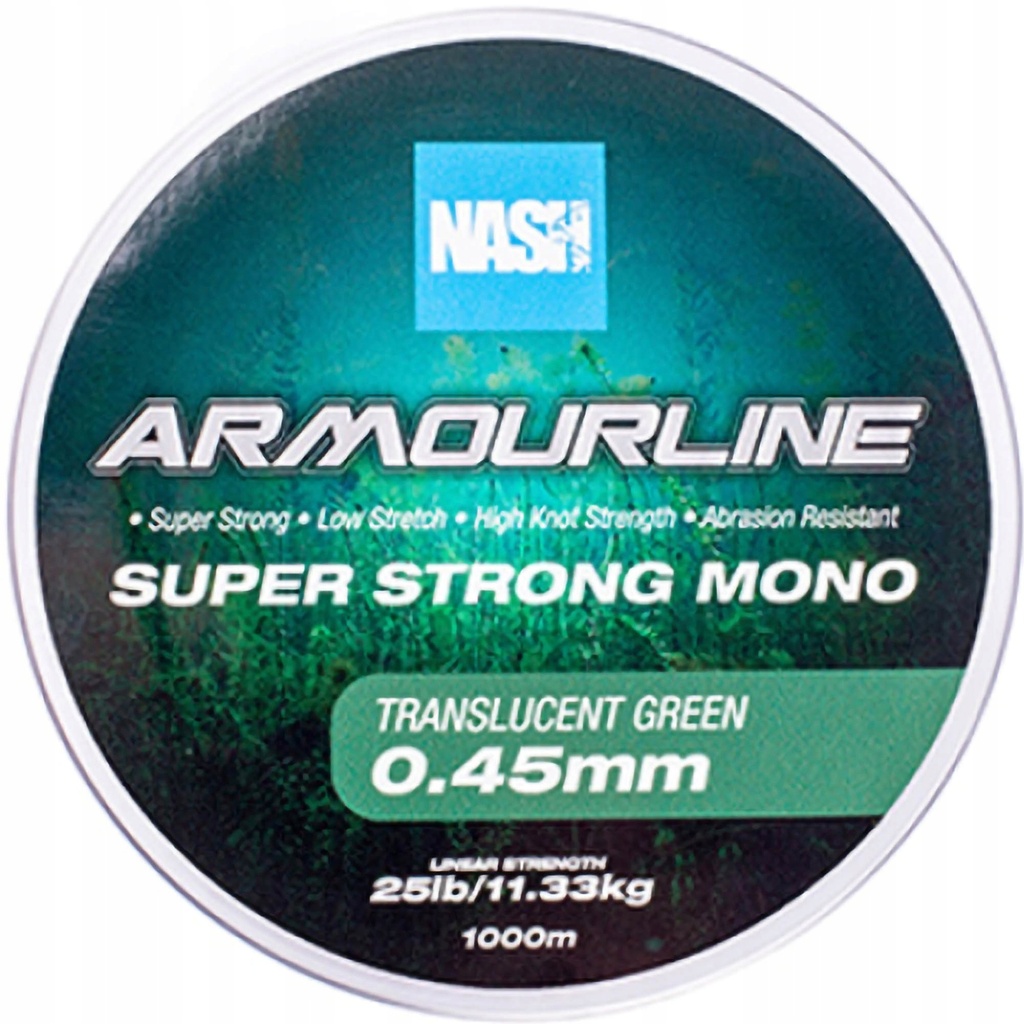 [T6044] Nash Armourline Strong Mono Green 15Lb / 0.35mm 6.80kg 1000m T6044