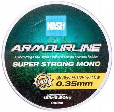 Nash Armouline Super Strong Mono Uv Yellow 0 35mm 15lb/6.80kg 1000m T6048