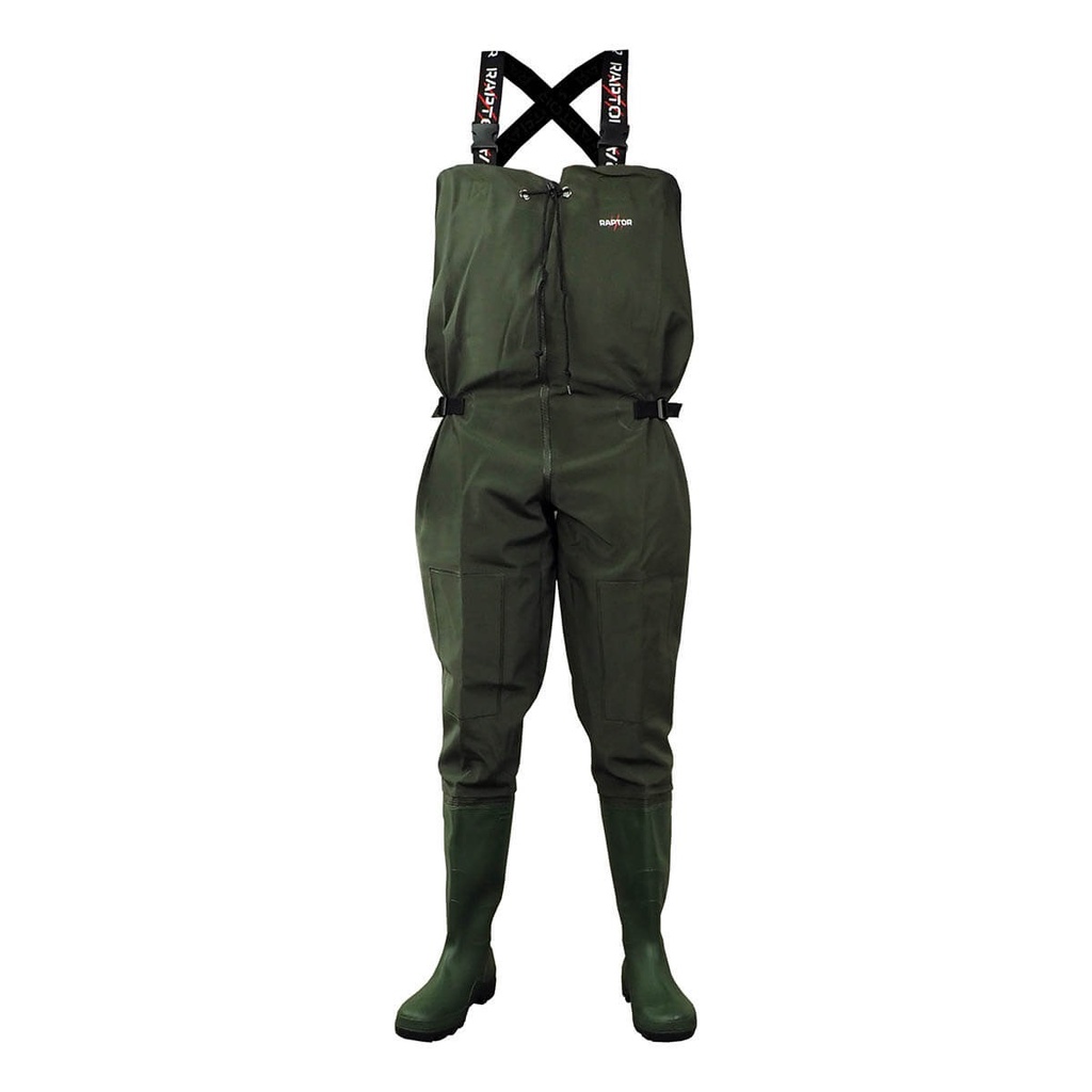 [8984045270] RAPTOR CHEST WADERS PVC OLIVE GREEN SIZE 45 8984045270