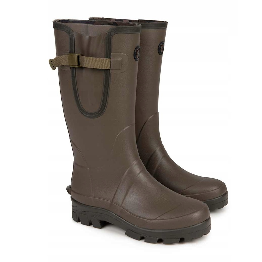 [CFW163] FOX NEOPRENE LINED CAMO/KHAKI RUBBER BOOT SIZE42 CFW163