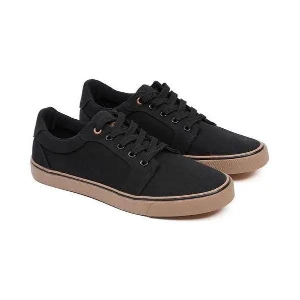 FOX BLACK CANVAS SHOE SIZE 9/43 CFW218