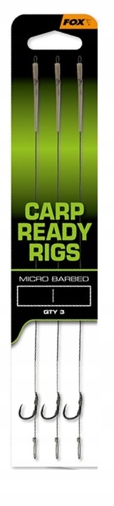 [CCR194] FOX EOS READY RIGS   X3 WIDE GAPE SIZE 8 20LB MICRO B ARBED CCR194