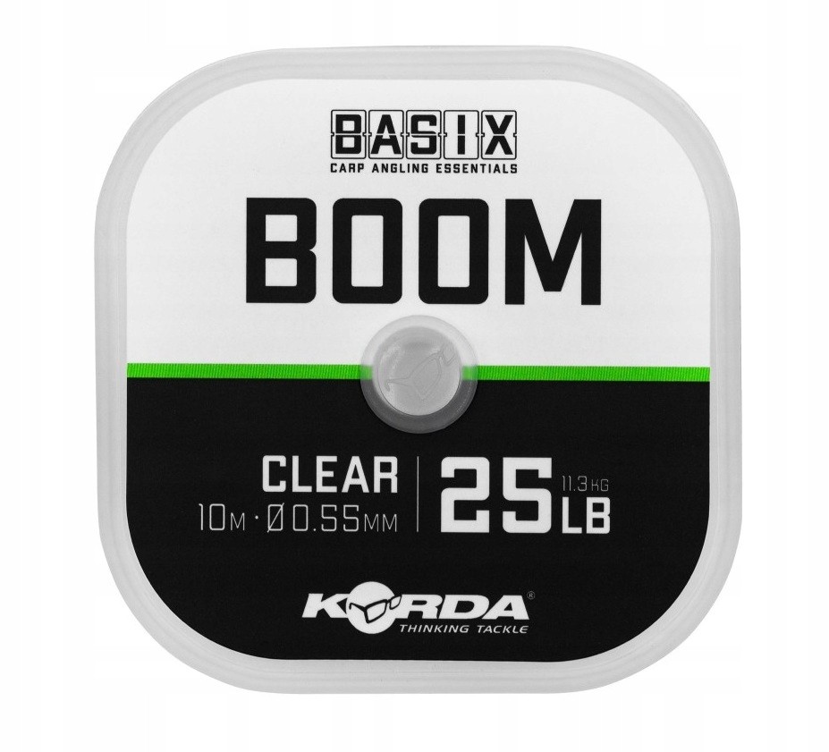 Korda Fluorocarbon Basix Boom 25lb 10m 0 55mm KBX050