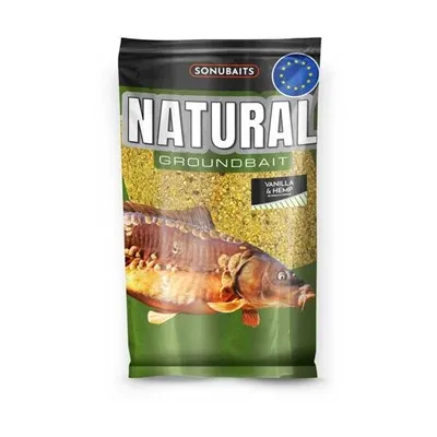 SONUBAITS NATURAL GROUNDBAIT VANILLA & HEMP 1KG S1780027